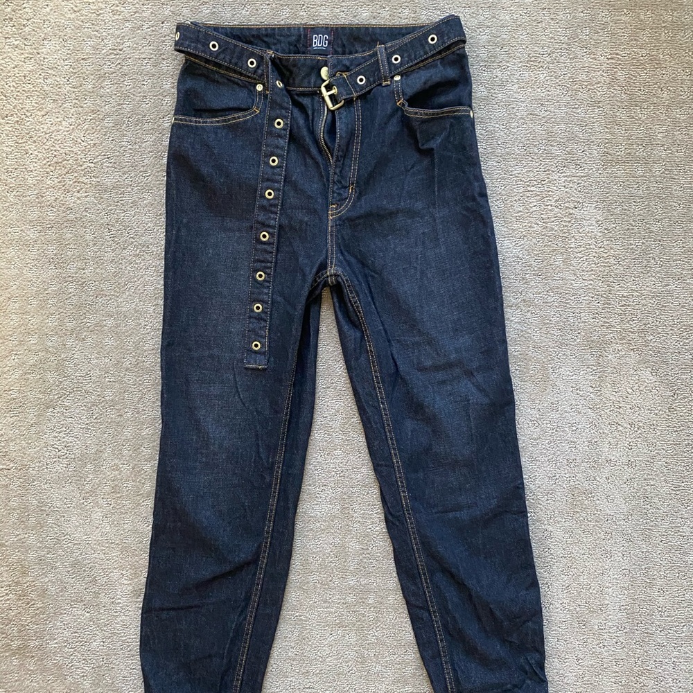 BDG Marlow Belted High-Waisted Mom Jean